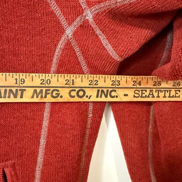 Mountain Hardwear Men's Fleece Jacket Red Grey Large Polartec Full Zip Outdoor - Picture 8 of 9